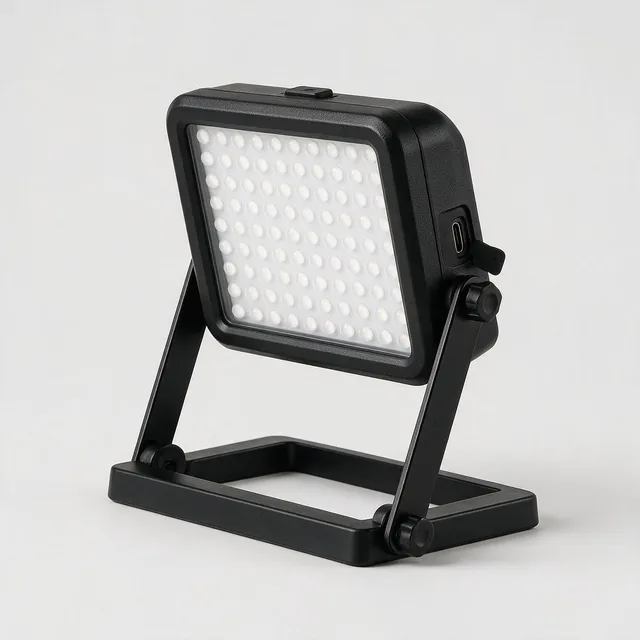 LED-Werkstattlampe mit klappbarem Standfuß